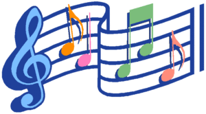 Picture of music notes 